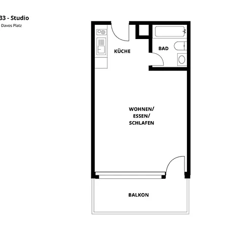 Cresta Apartments - Studios Davos Exterior photo